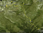 Tracciato percorso GPS su Cartina 3D Google